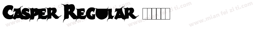 Casper Regular字体转换
